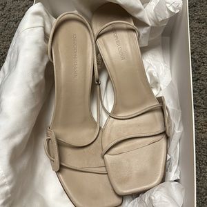 Christopher Esber nude/tan heels. Size 38.